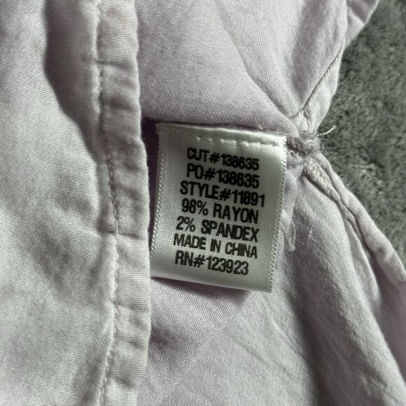 XCVI Shirt Women Small Purple Brown Tie Dye Lightweight Casual Basic Boho Hippie - Picture 6 of 8